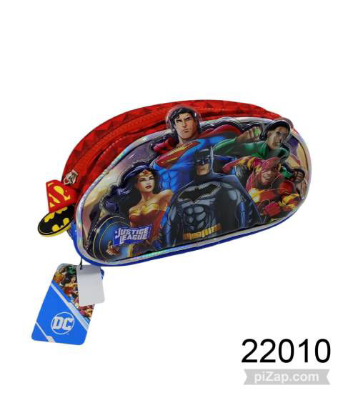 Imagen de CARTUCHERA 2 CIERRES LIGA DE JUSTICIA 3D 2.26